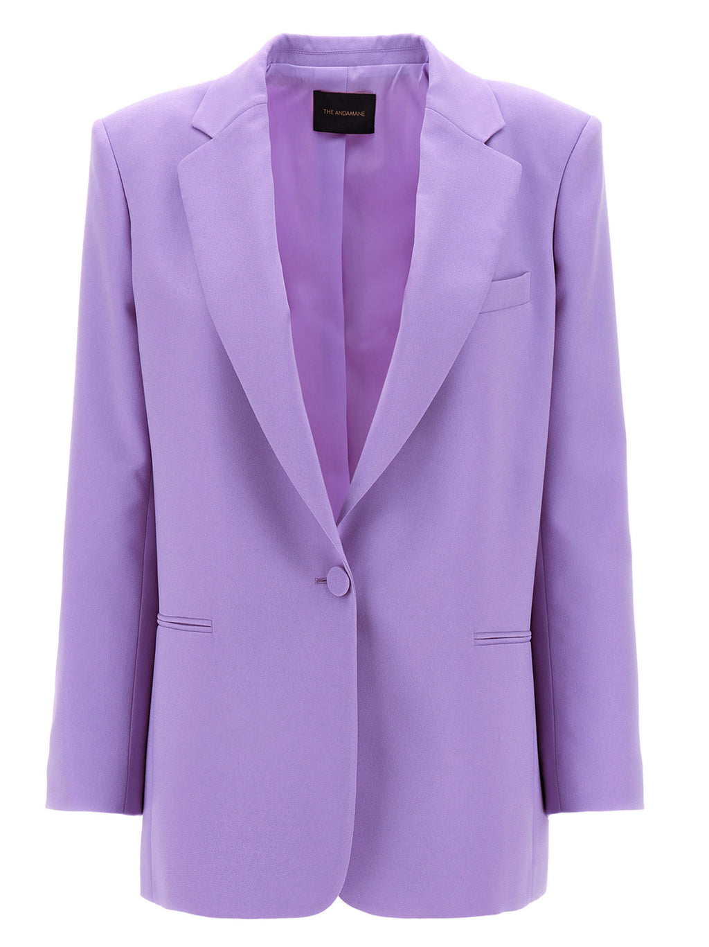 Purple Polyester Blazer