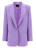 Purple Polyester Blazer