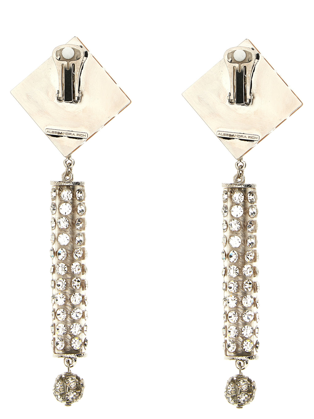 Silver Plastic Earrings