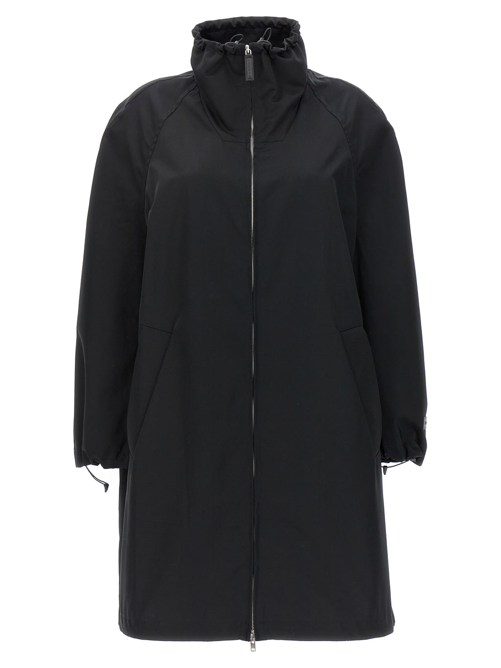 Black Polyester Parka