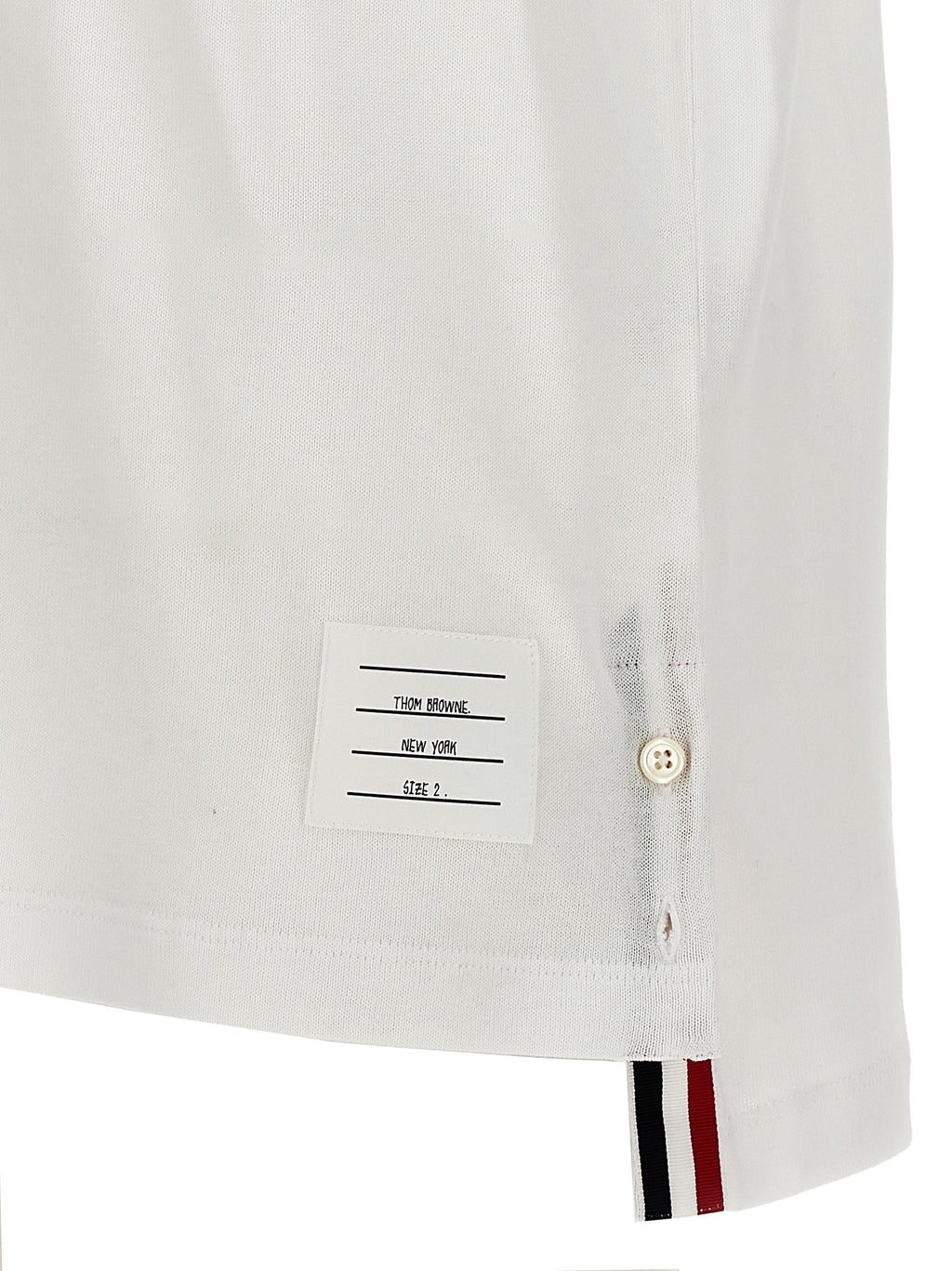 White Cotton Polo Shirt
