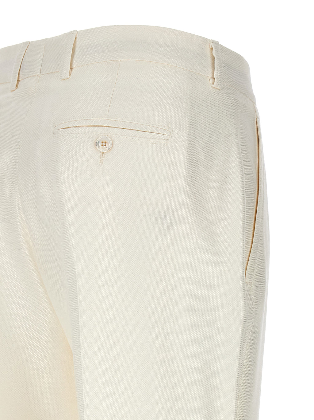 White Viscose Pants