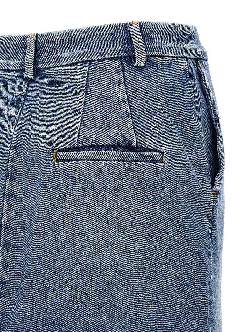 Blue Cotton Long Skirt
