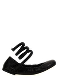 Black Lamb Leather Ballet Flats