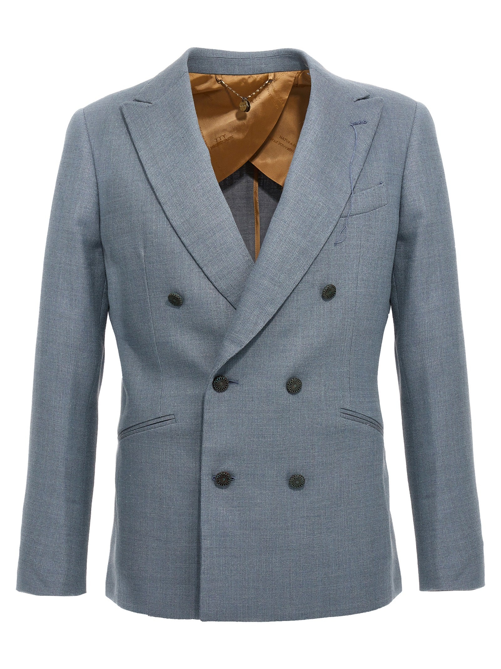 Blue Silk Blazer