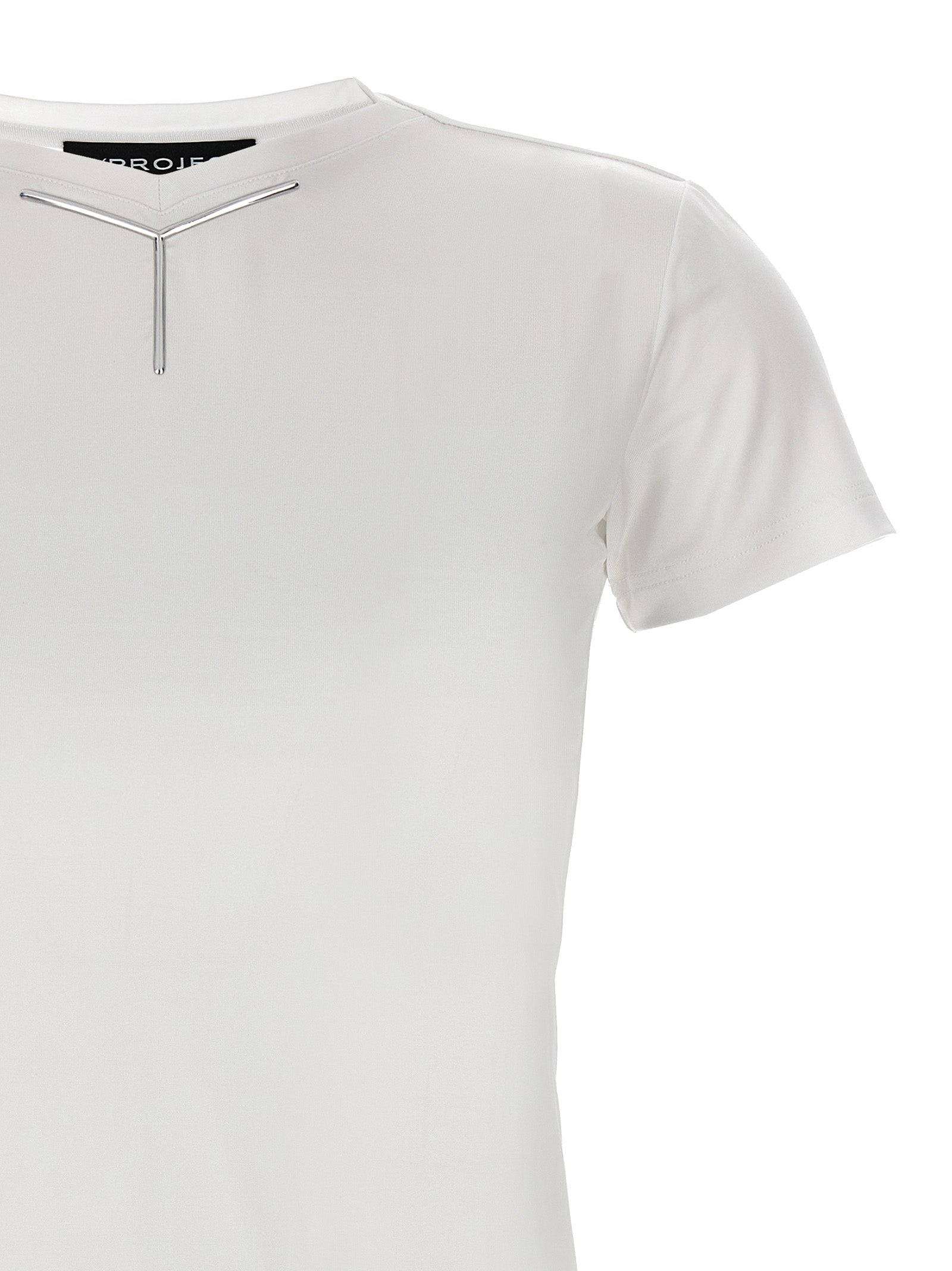 White Viscose T-Shirt