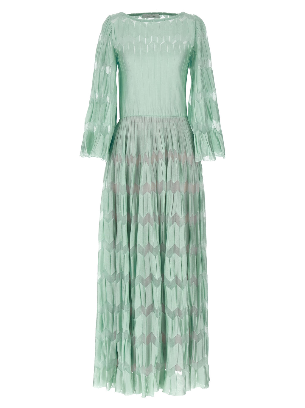 Bicolor Viscose Long Dress