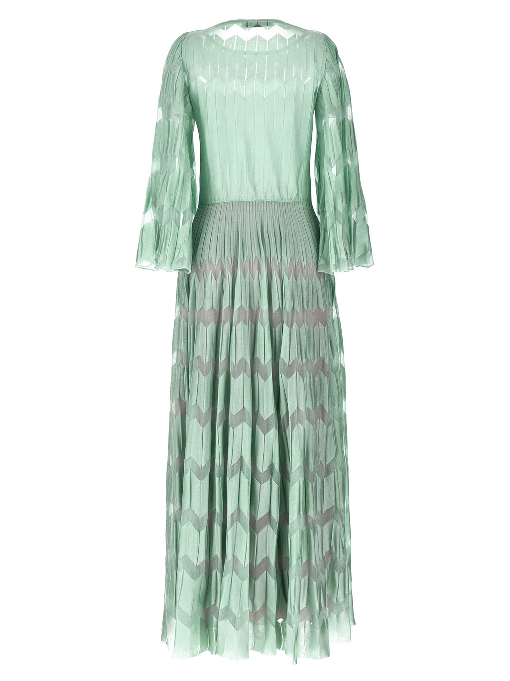 Bicolor Viscose Long Dress