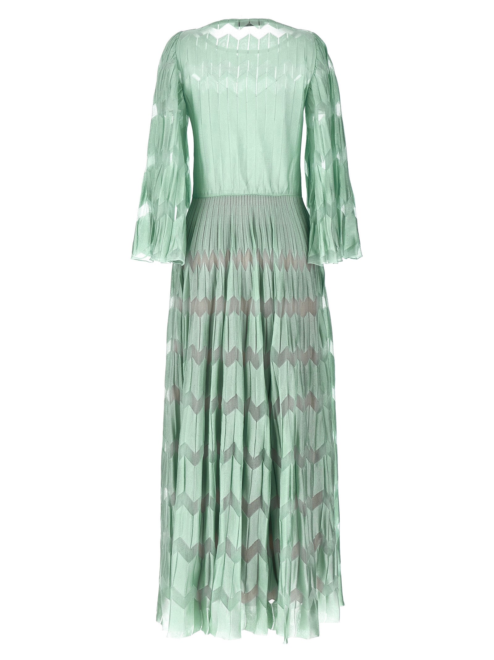 Bicolor Viscose Long Dress