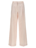 Multicolor Cotton Casual Pants