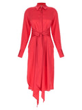 Fuchsia Silk Long Dress