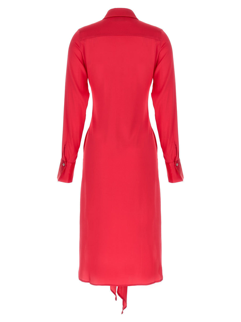 Fuchsia Silk Long Dress