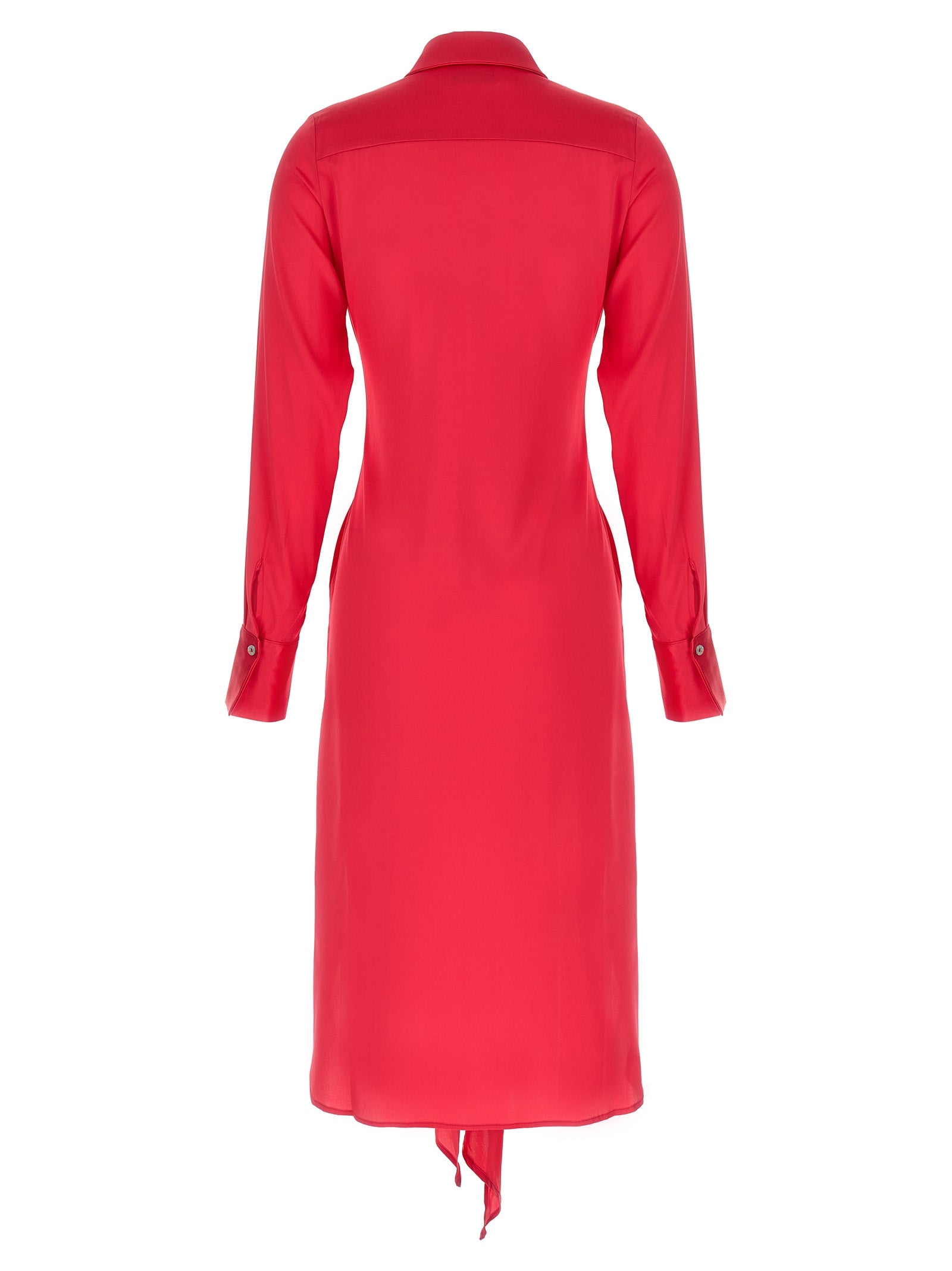 Fuchsia Silk Long Dress