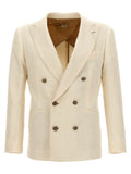 White Silk Blazer