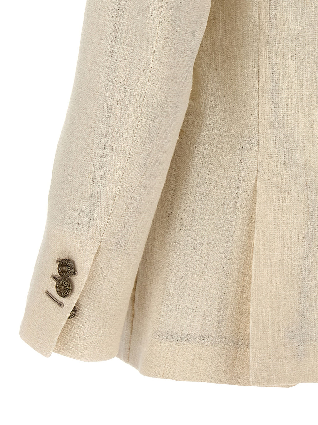 White Silk Blazer