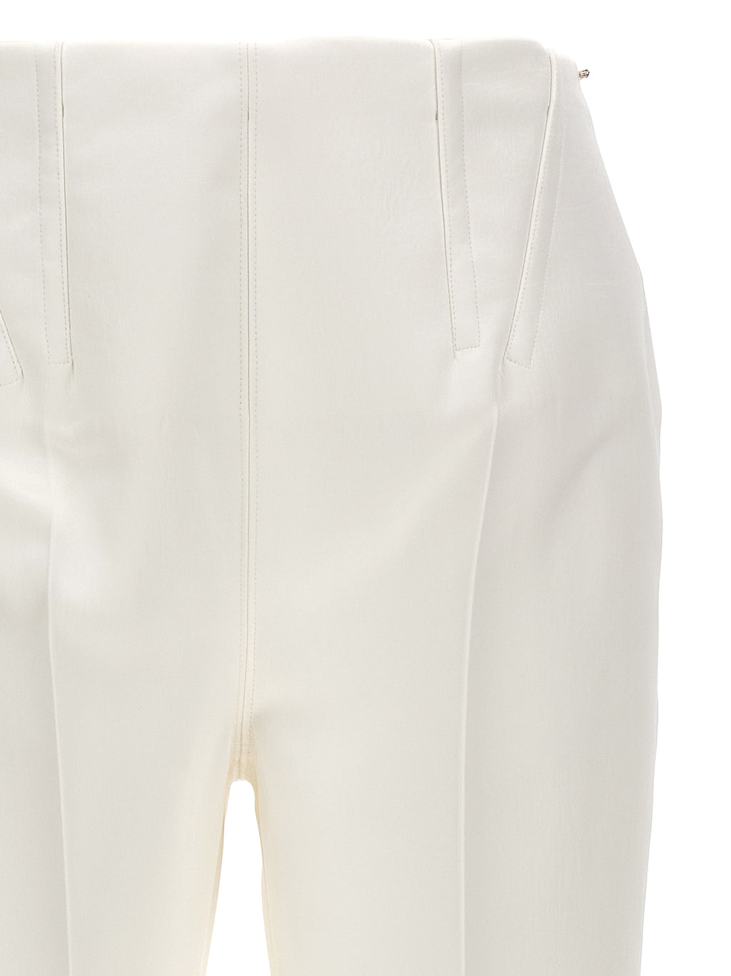 White Acetate Dress Pants