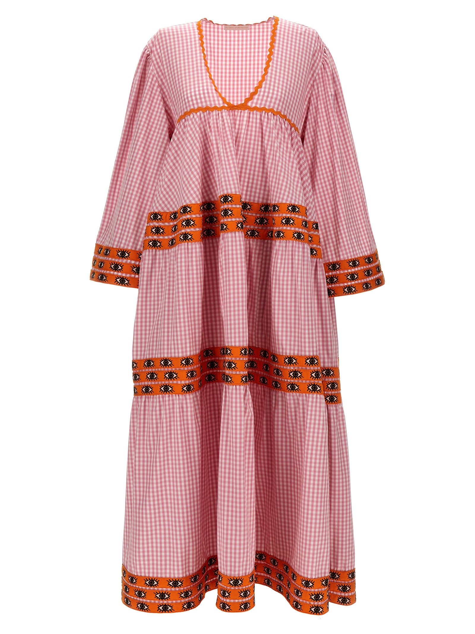 Multicolor Cotton Long Dress