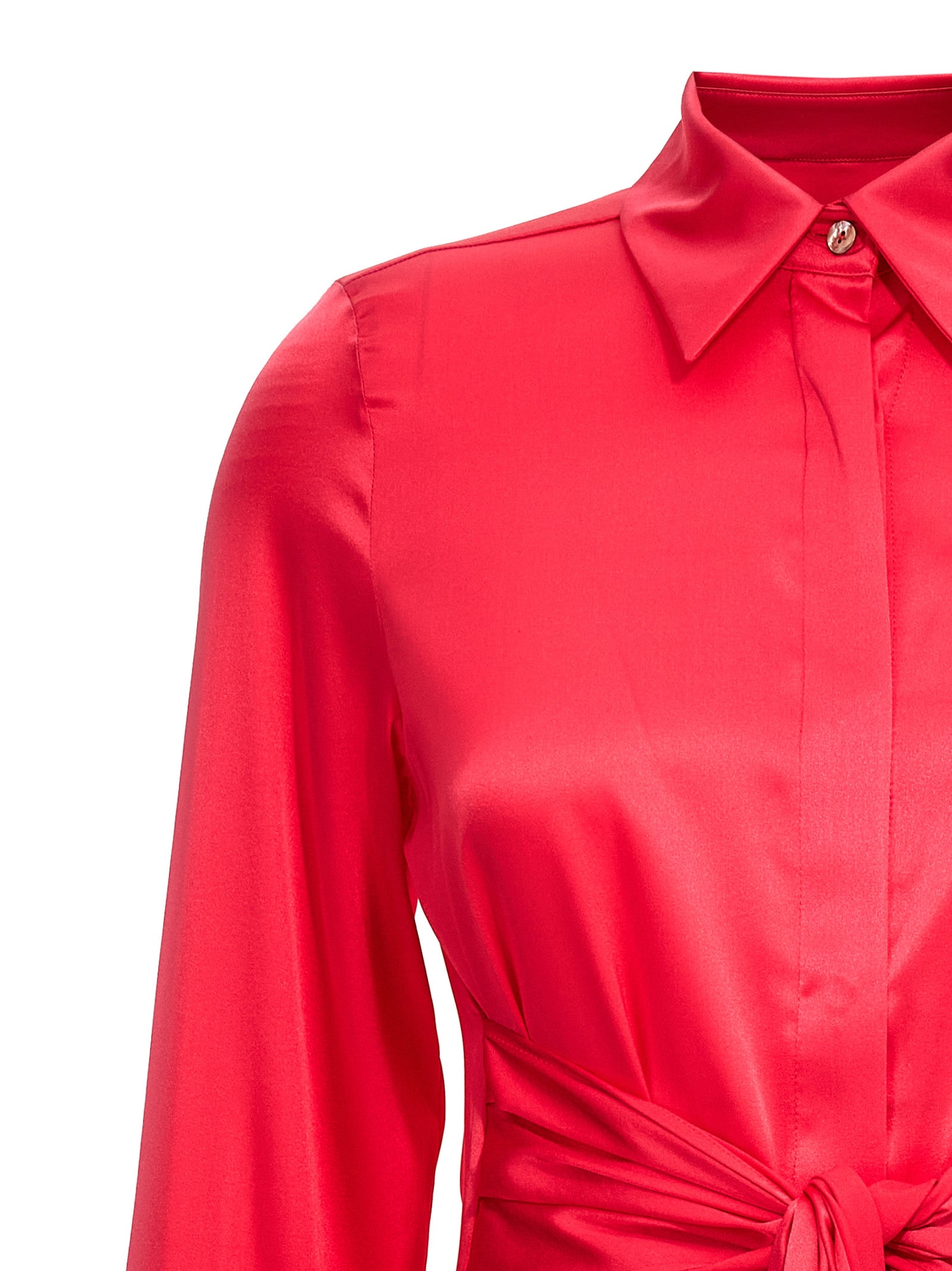 Fuchsia Silk Short Dress