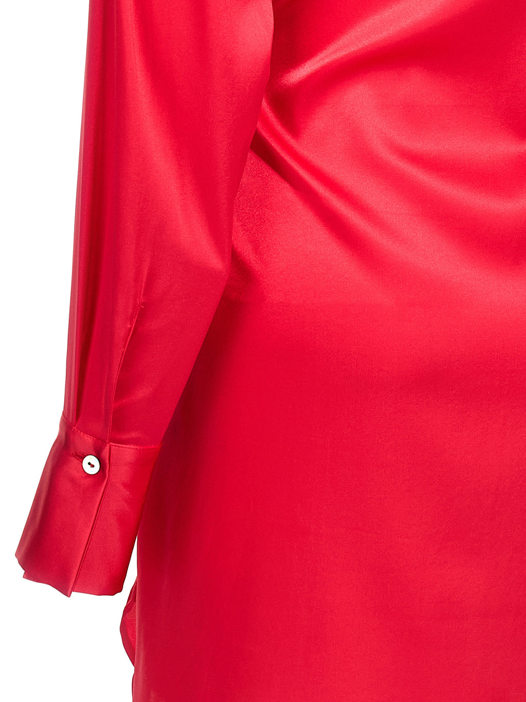 Fuchsia Silk Short Dress