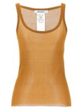 Beige Silk Tank Tops