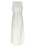 White Flax Sleeveless Jacket