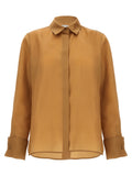 Beige Silk Blouse