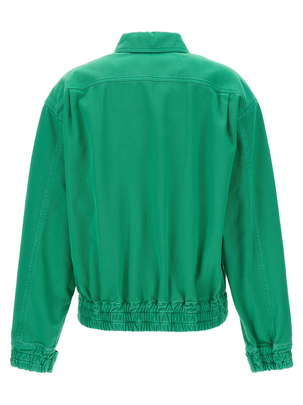 Bicolor Cotton Full-Length Jacket