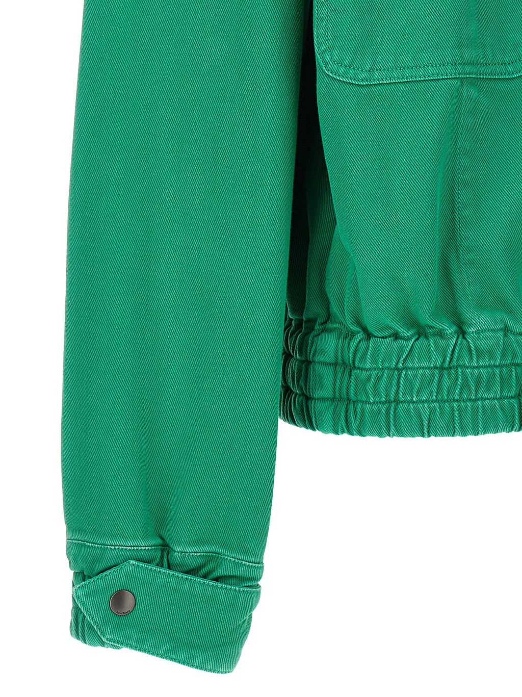 Bicolor Cotton Full-Length Jacket