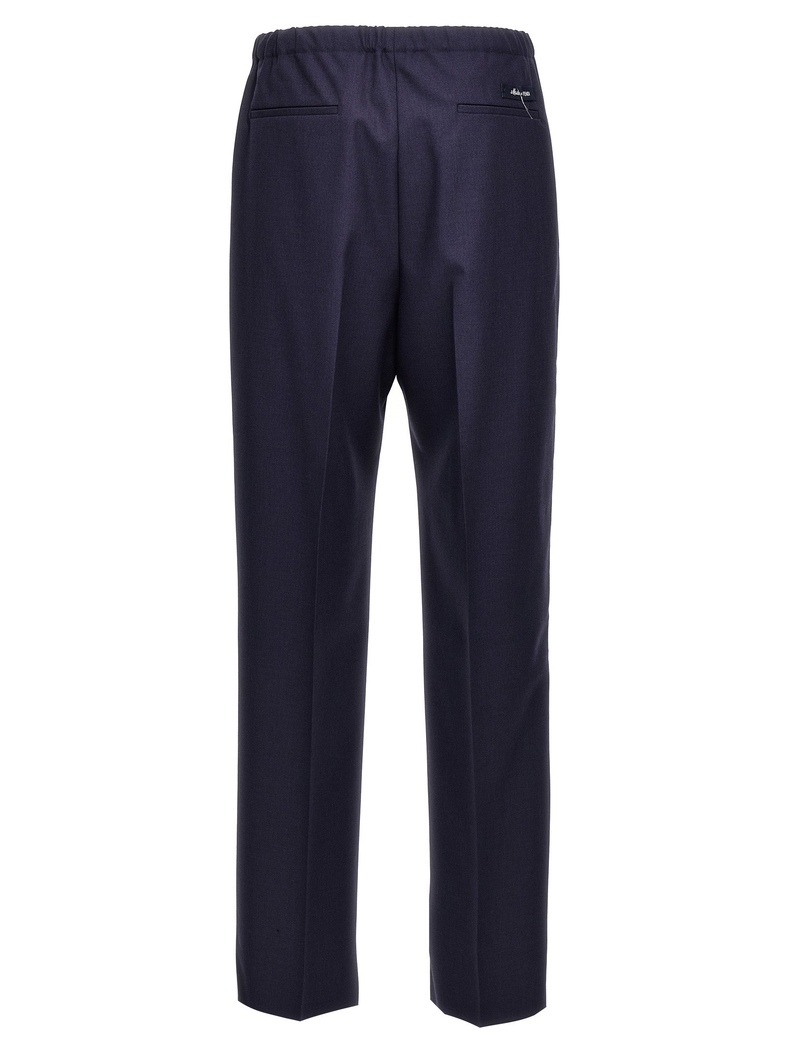 Blue Virgin Wool Pants