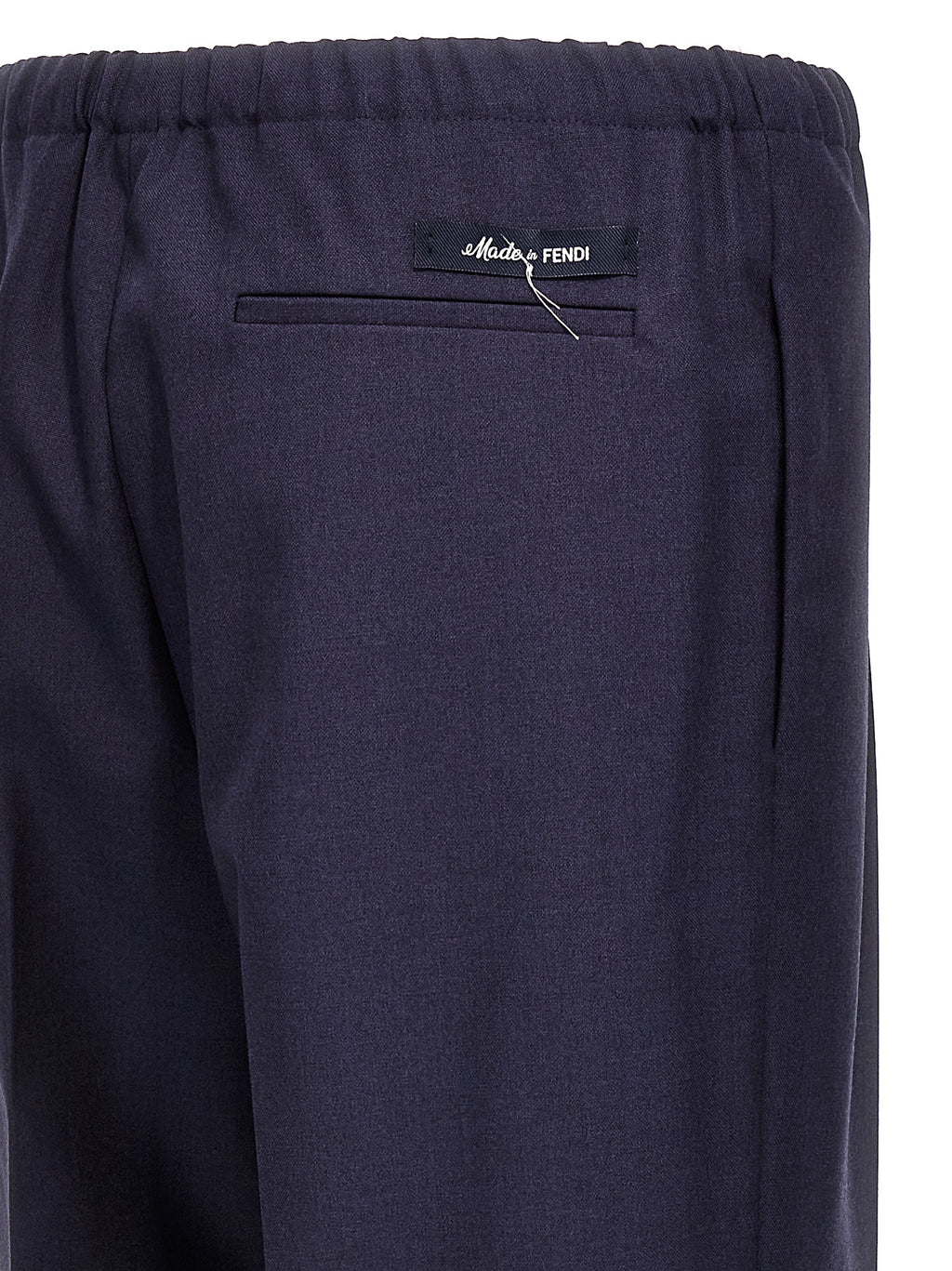 Blue Virgin Wool Pants