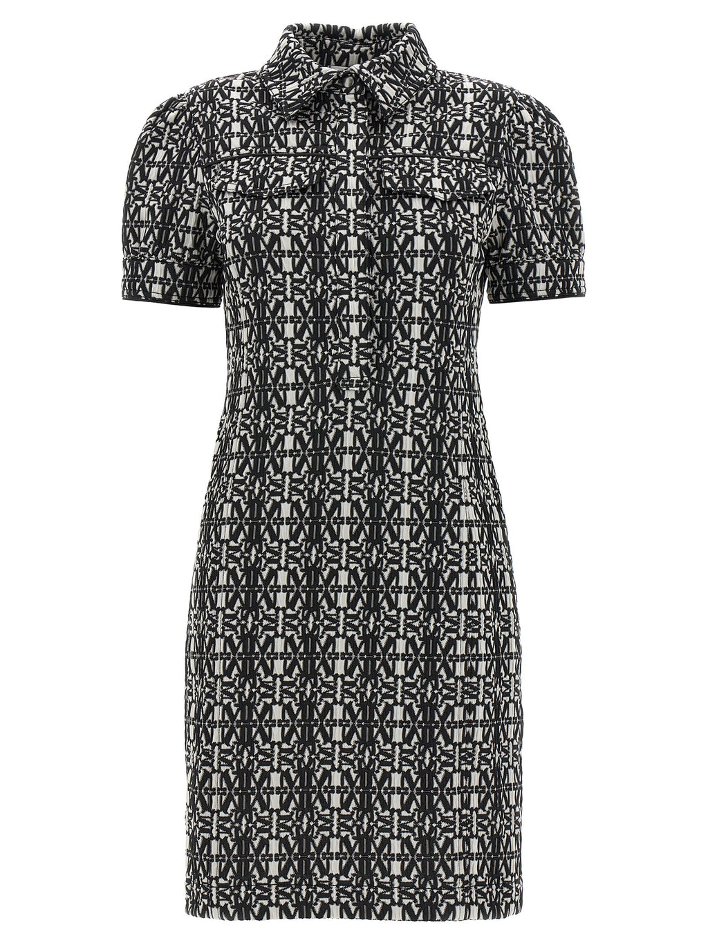 Bicolor Polyester Short Dress