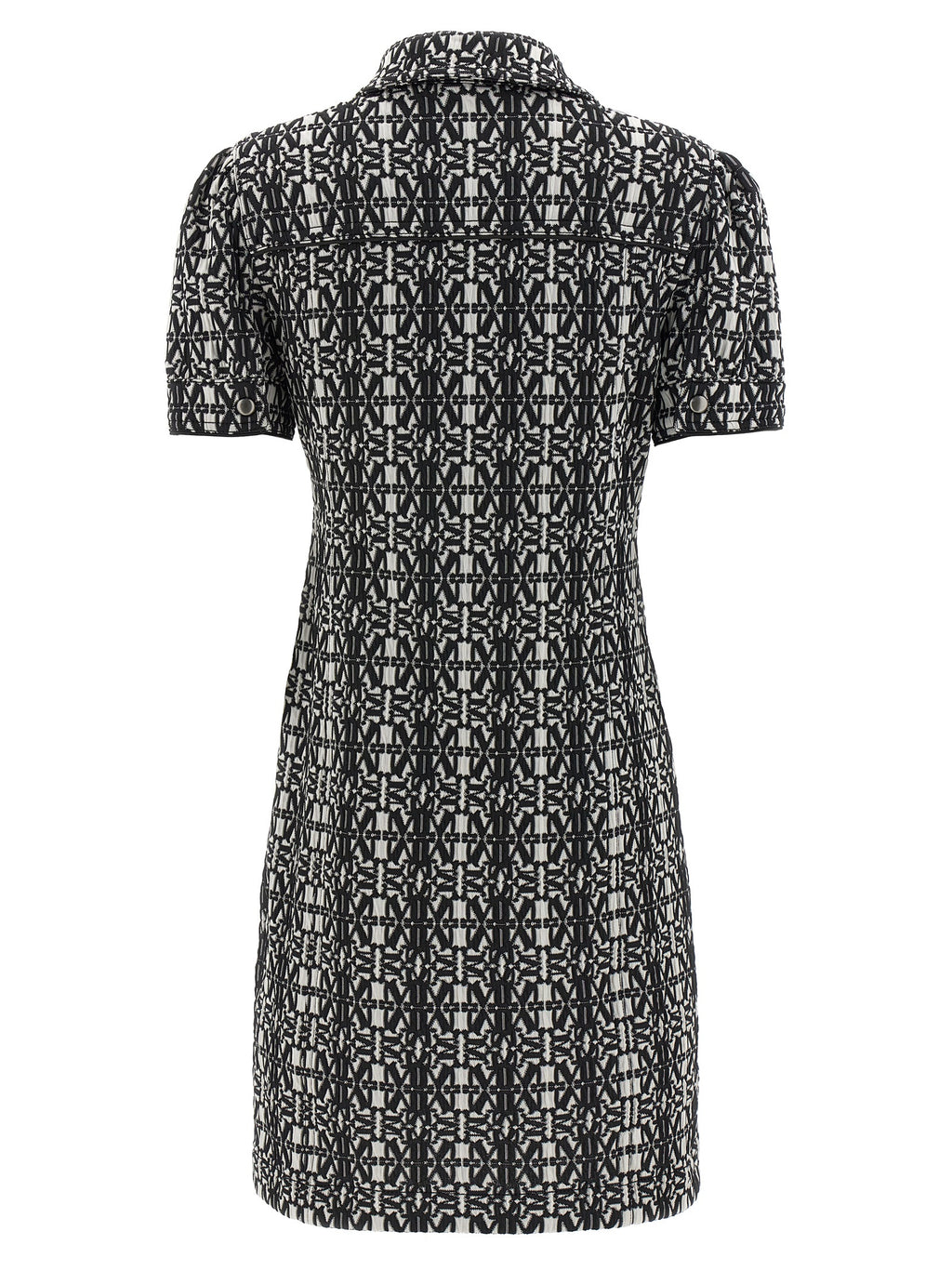Bicolor Polyester Short Dress