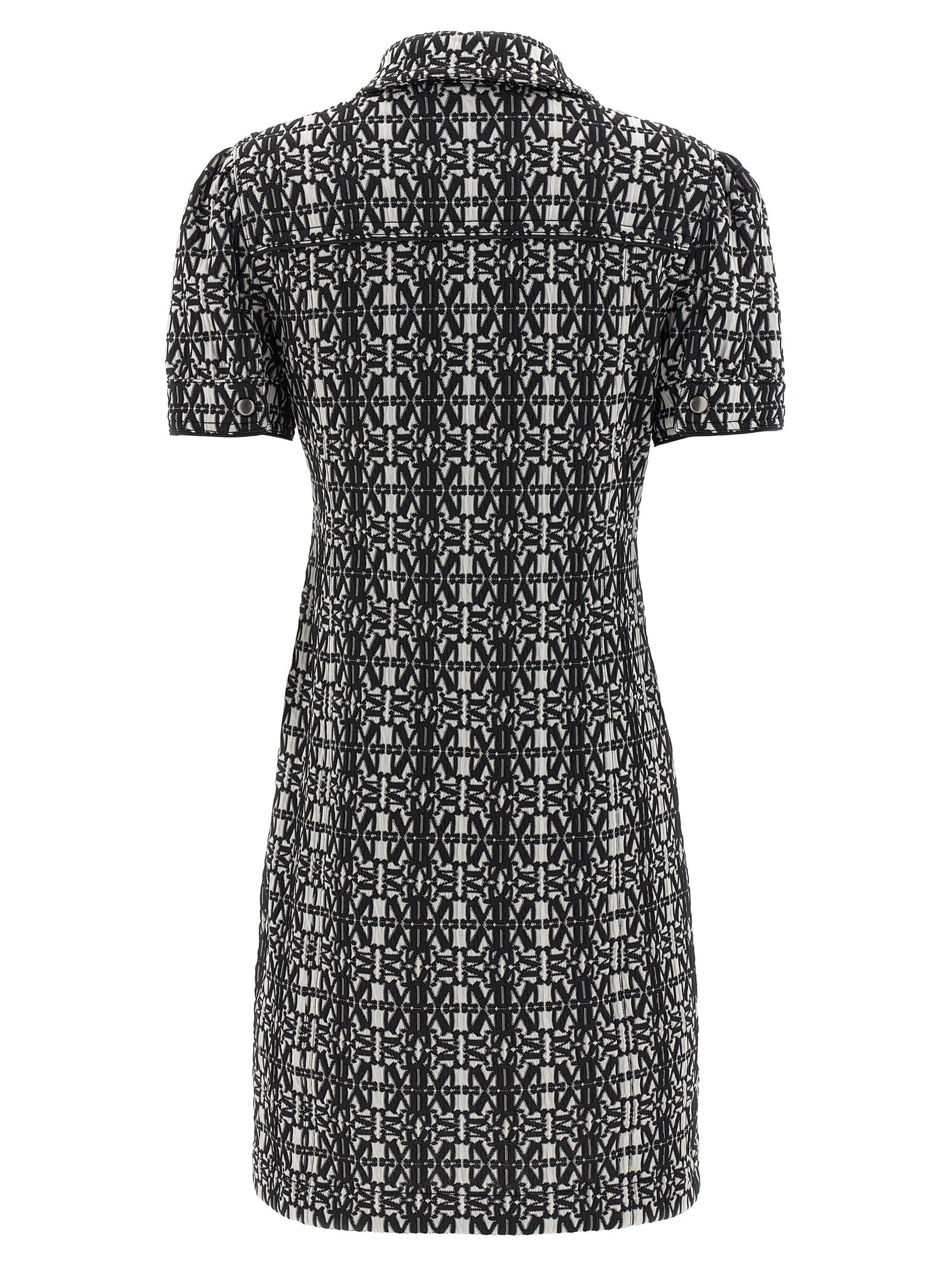 Bicolor Polyester Short Dress