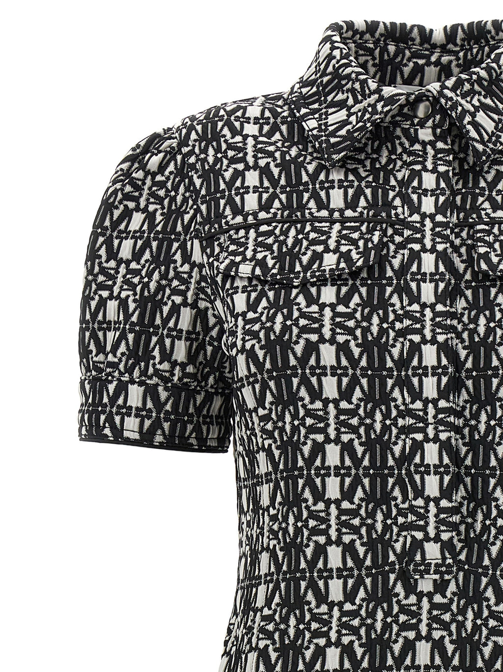 Bicolor Polyester Short Dress