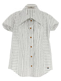 Bicolor Cotton Blouse