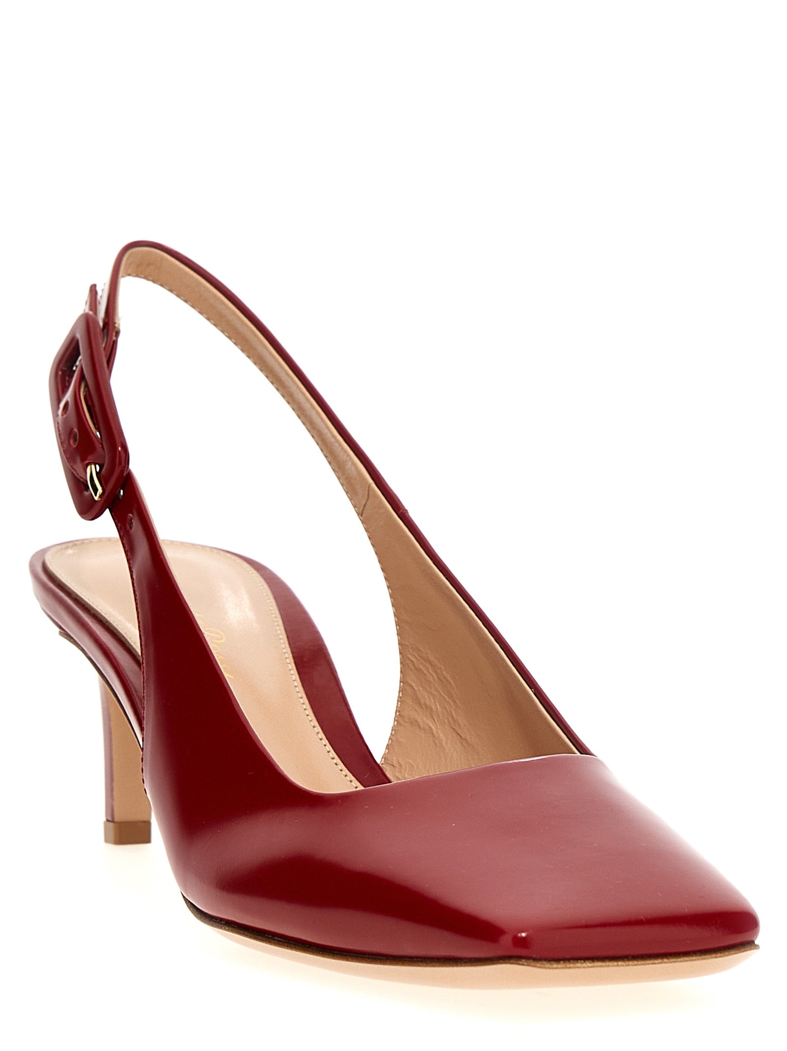 Multicolor Goatskin Mid Heel Pumps