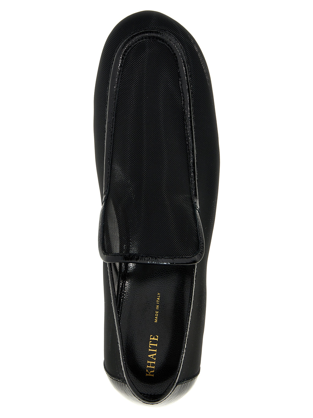 Black Polyamide Slip-On Loafers