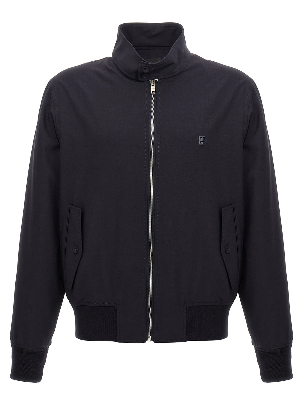 Blue Elastane Bomber