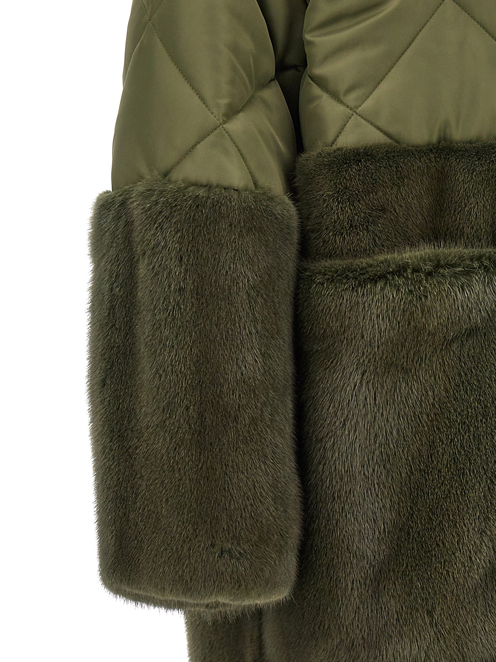 Bicolor Polyester Coat