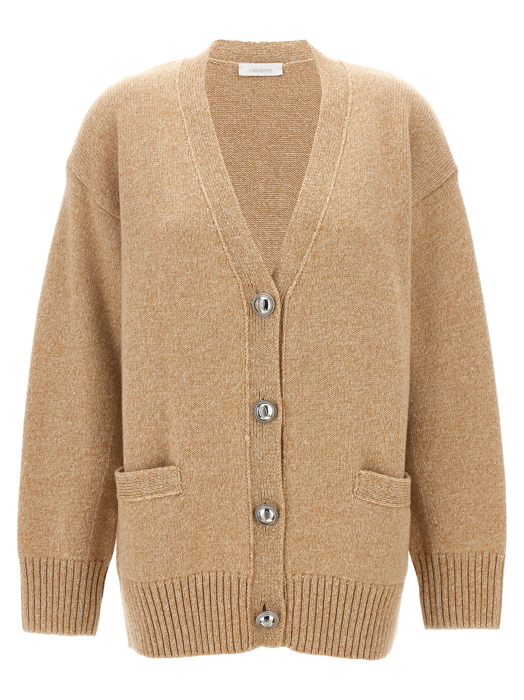 Beige Wool Cardigan