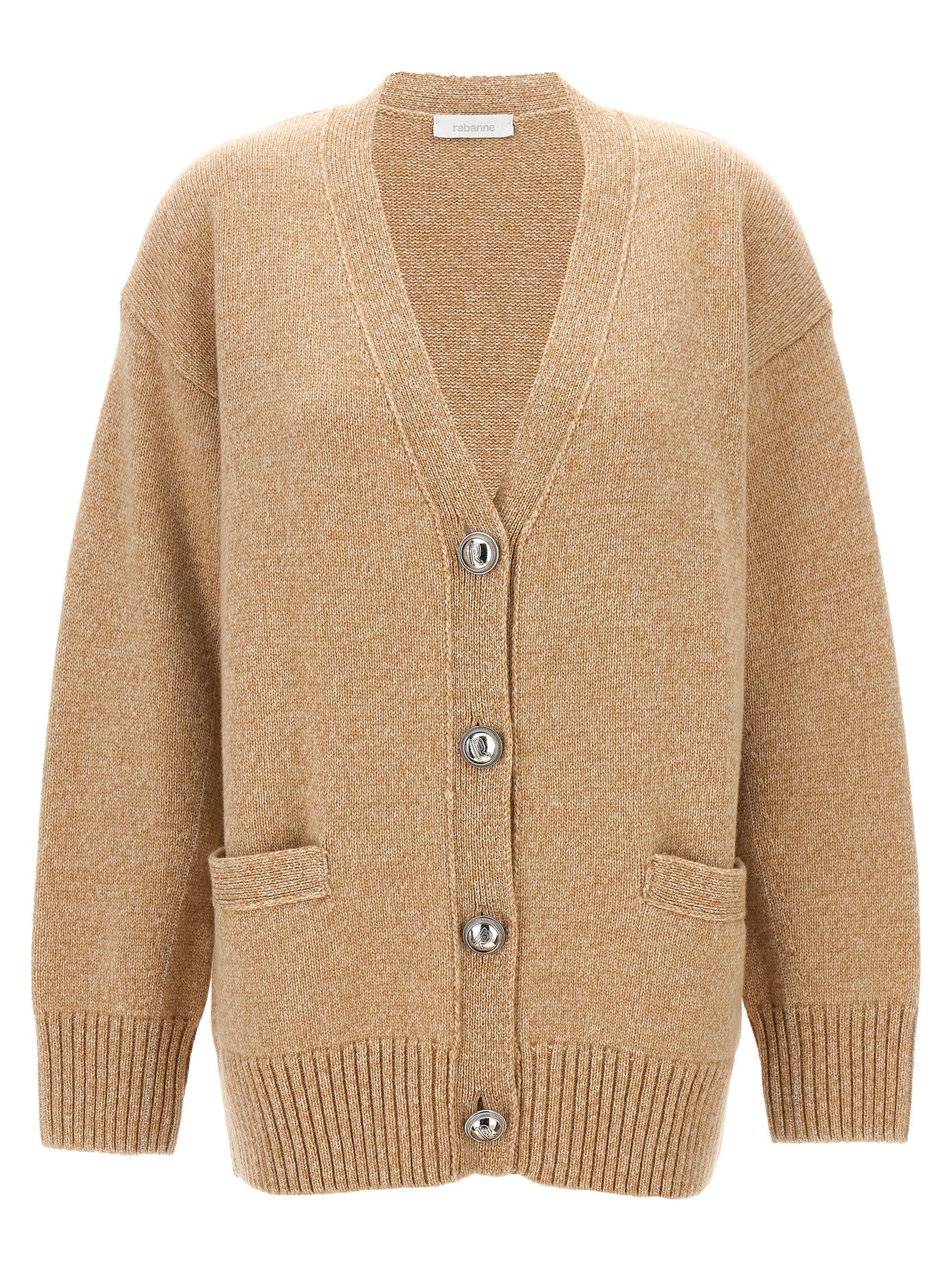 Beige Wool Cardigan