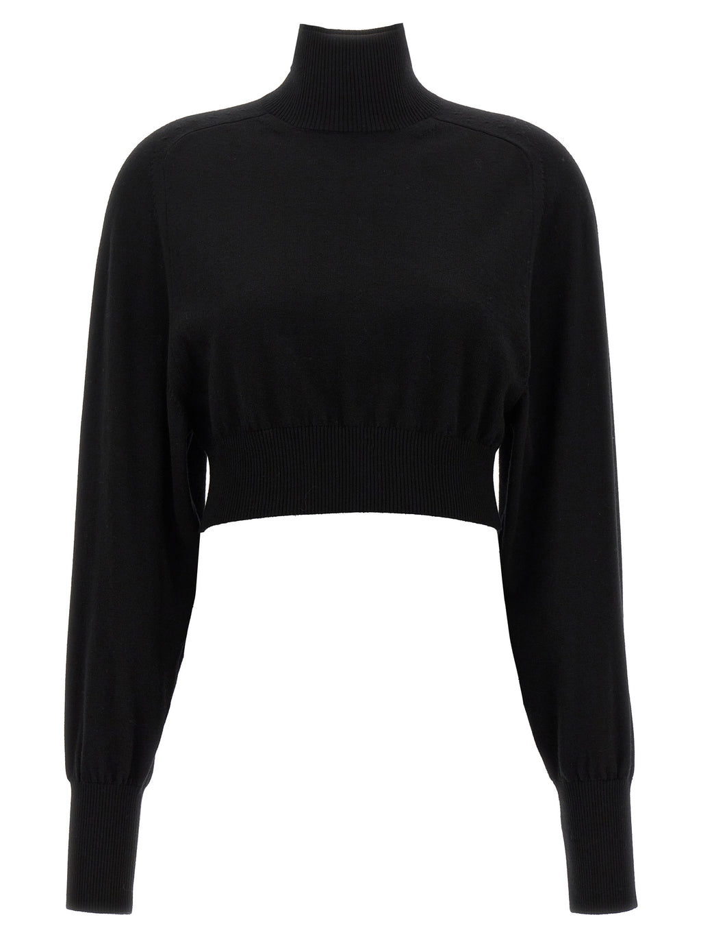 Black Virgin Wool Cardigan