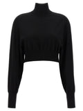 Black Virgin Wool Cardigan