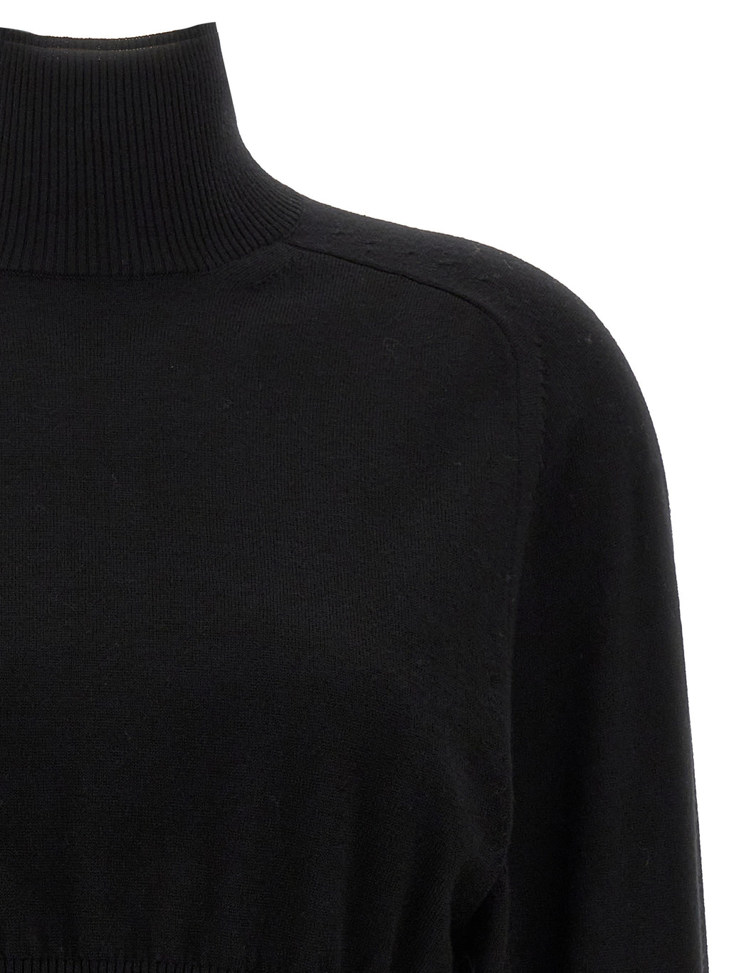 Black Virgin Wool Cardigan