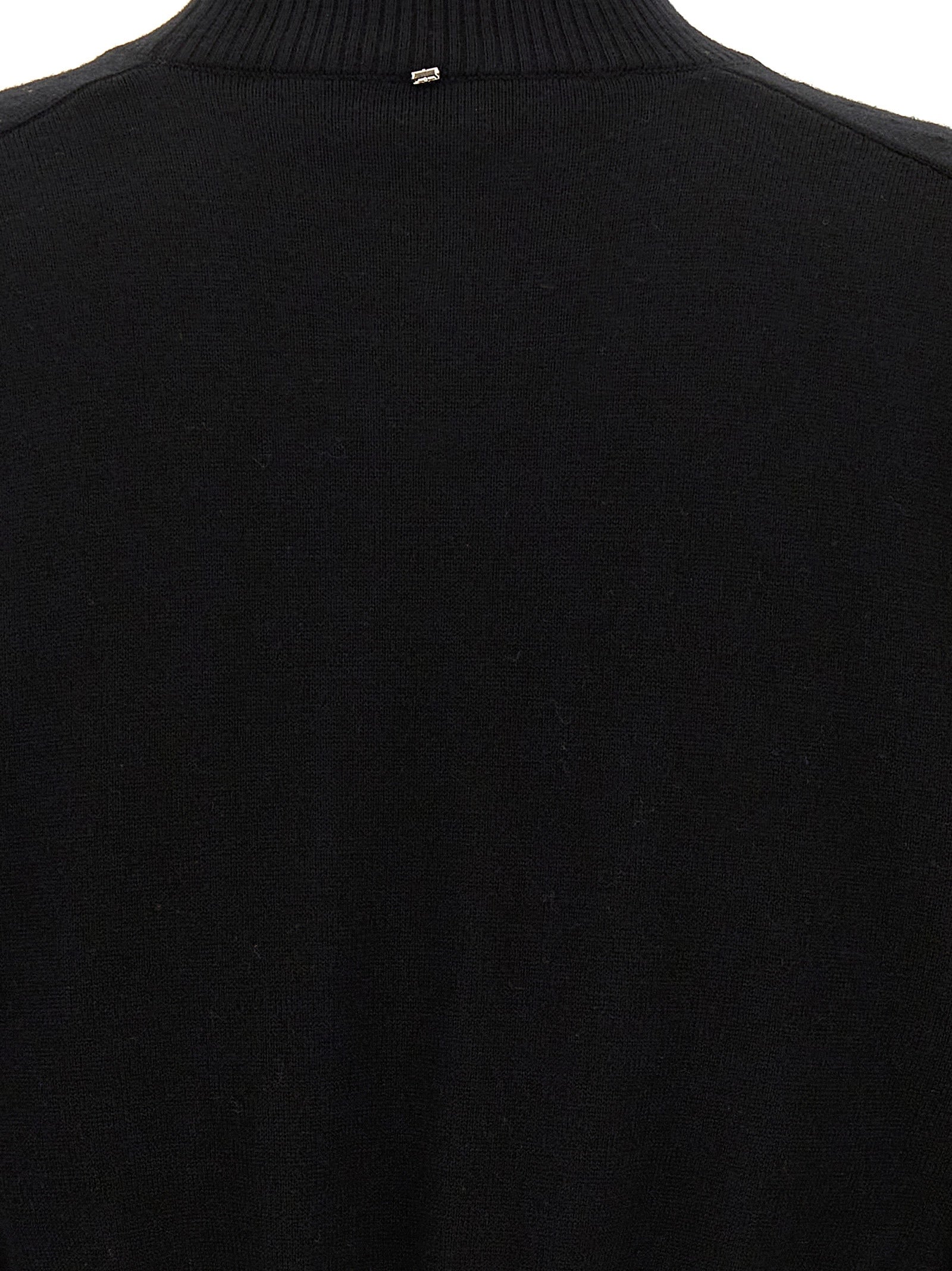 Black Virgin Wool Cardigan