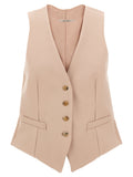 Multicolor Acetate Sleeveless Jacket