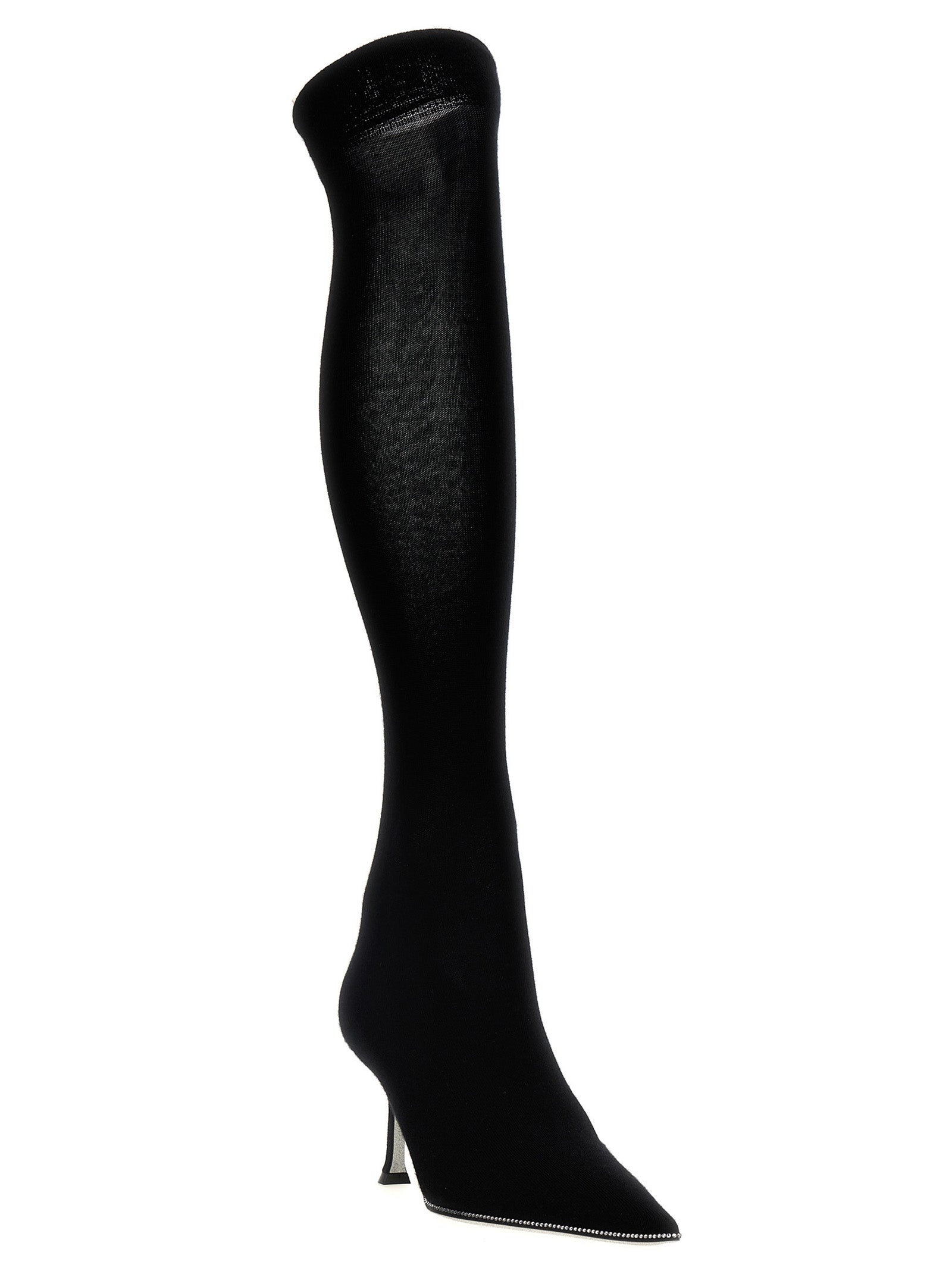 Black Leather Over The Knee