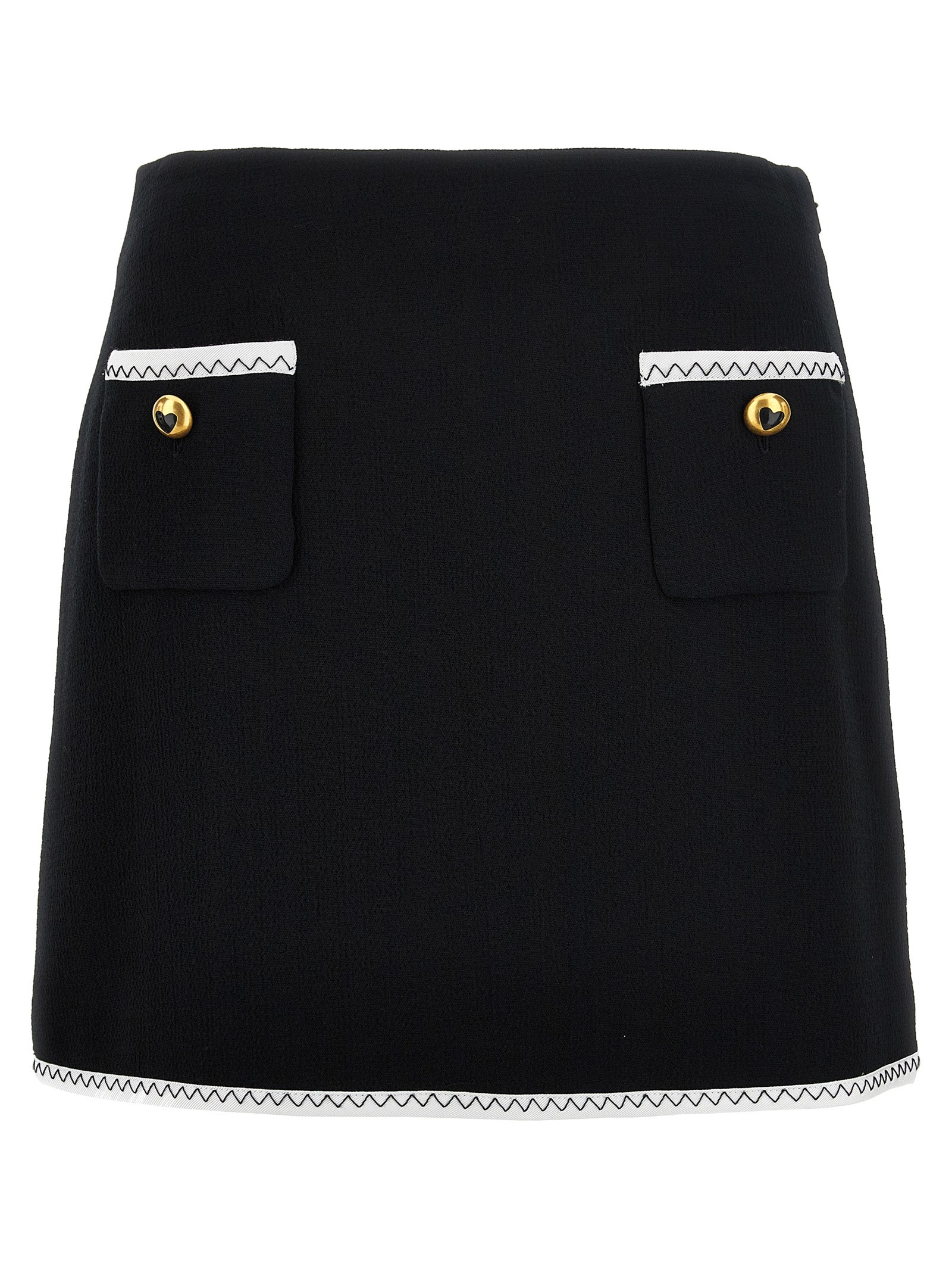 Bicolor Viscose Long Skirt