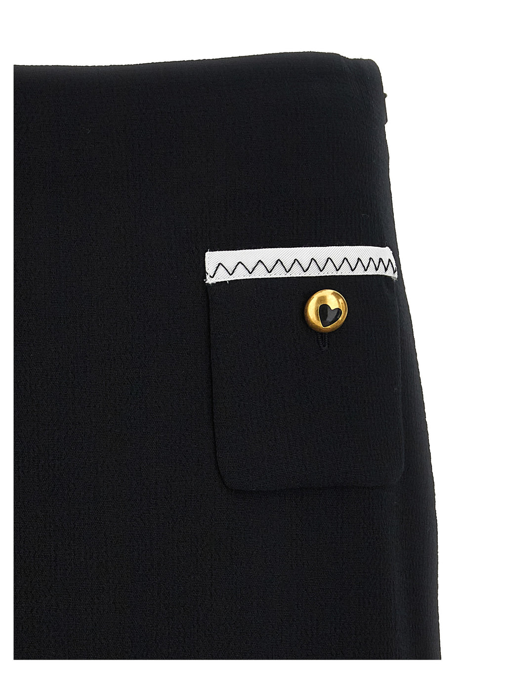Bicolor Viscose Long Skirt