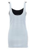 Blue Cotton Tank Tops